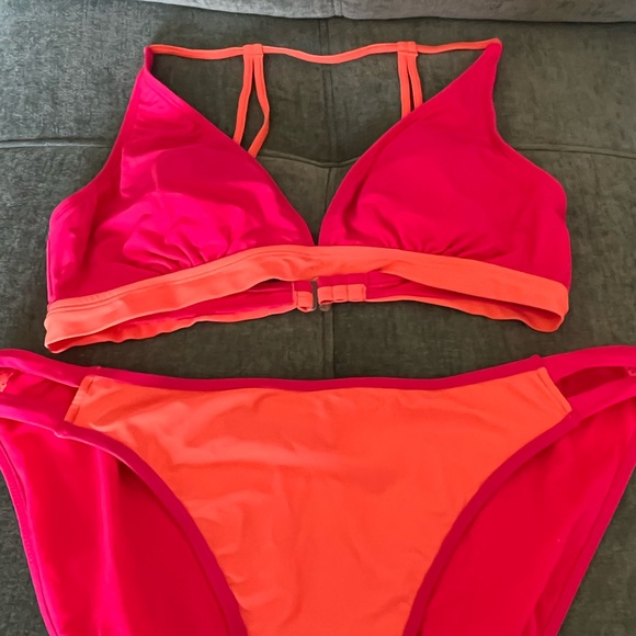 No Boundaries Other - No Boundaries Pink and Orange Bikini